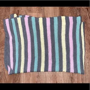 Handmade yarn baby blanket